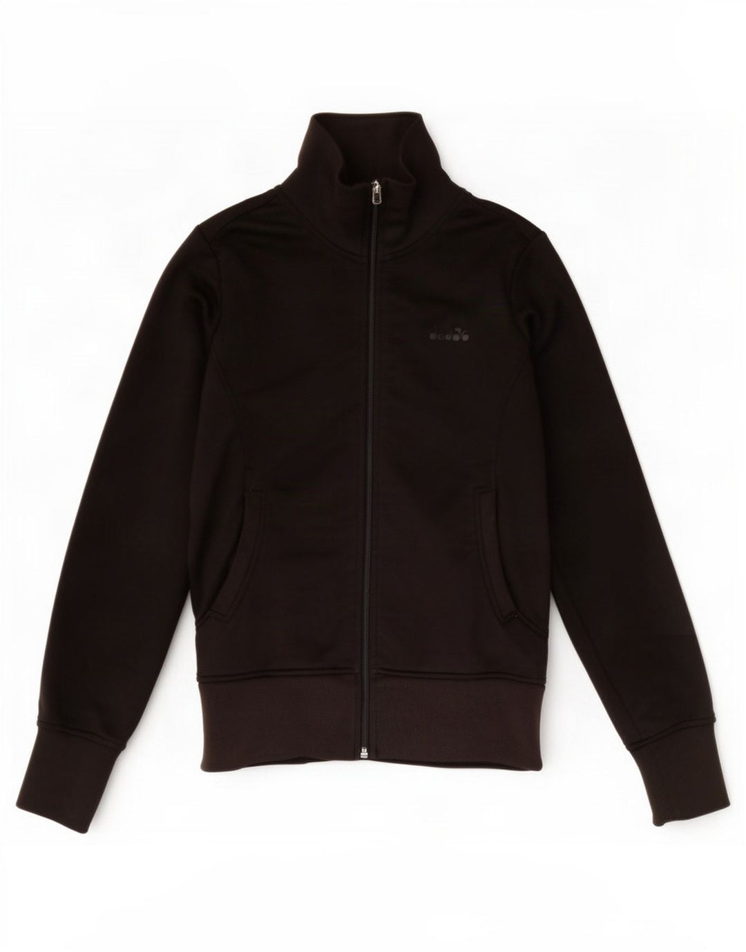 Diadora Chaqueta de chándal para mujer UK 40 Mediana Negro Poliéster