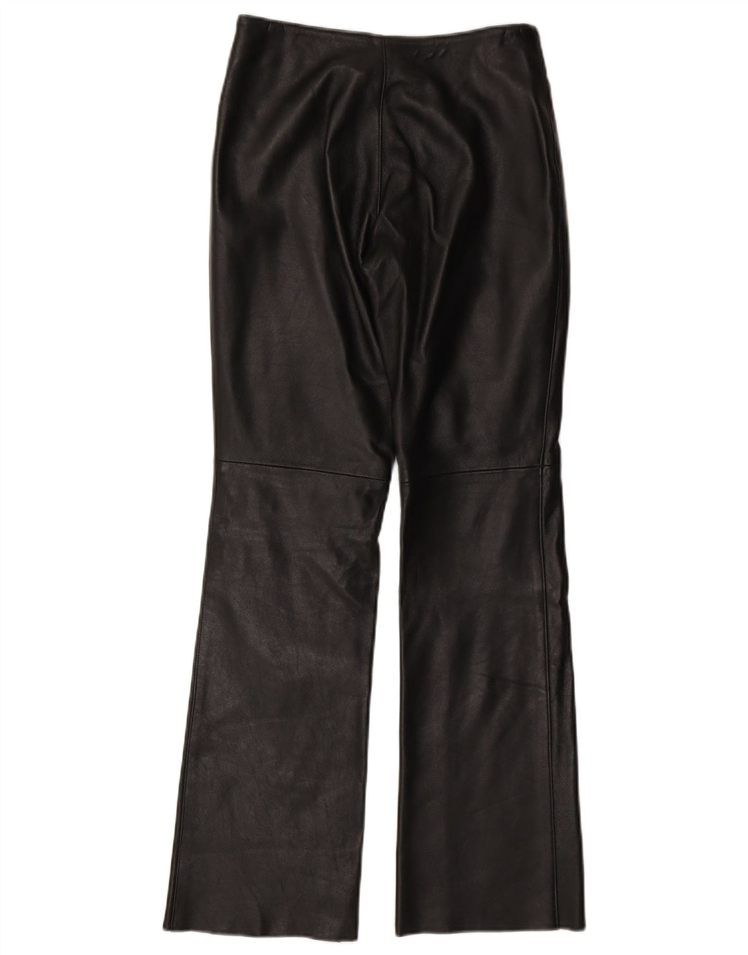 VINTAGE Pantalones de cuero para mujer Reino Unido 10 Pequeño W27 L31 Negro