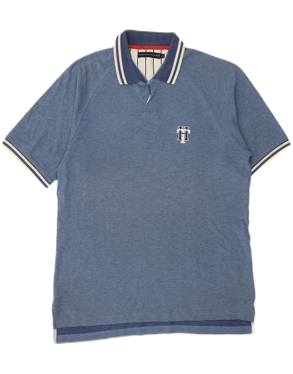 TOMMY HILFIGER Polo para hombre de algodón azul grande
