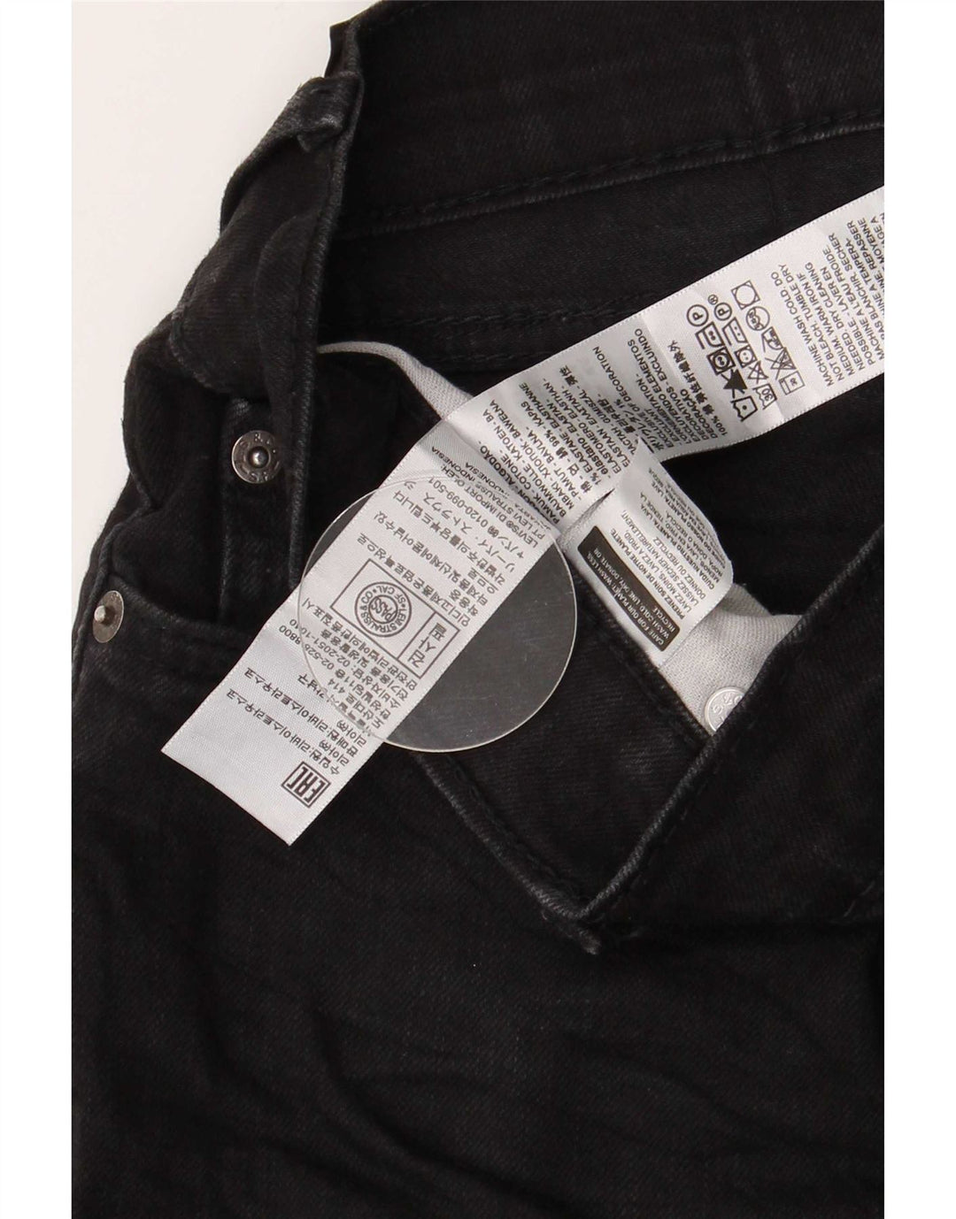Levi's Hombre 511 Slim Jeans W40 L30 Algodón Negro