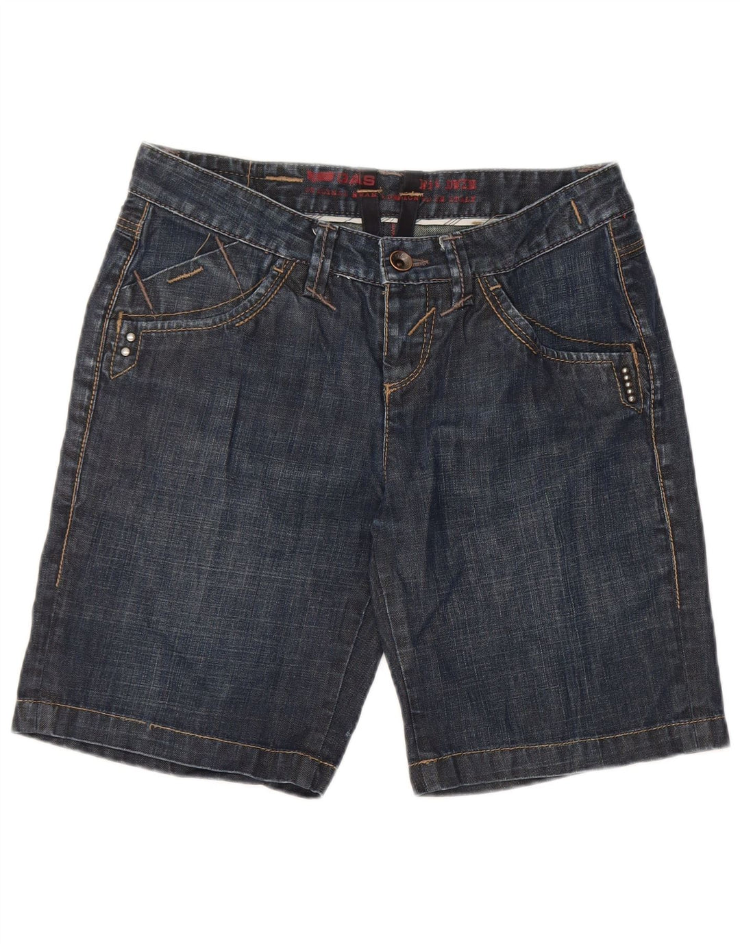 Pantalones cortos vaqueros para mujer Gas W27 Small Azul marino Algodón