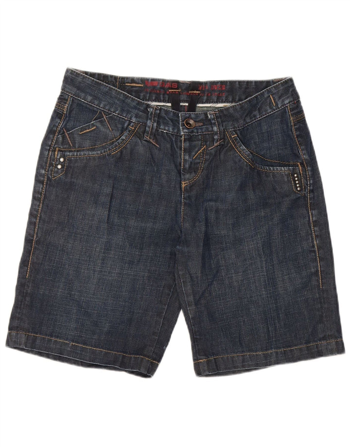 Pantalones cortos vaqueros para mujer Gas W27 Small Azul marino Algodón