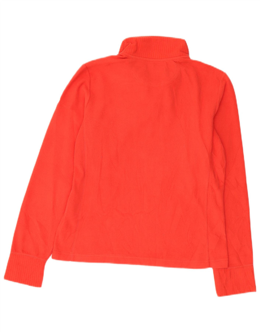 Champion Jersey de forro polar con cuello y cremallera de fácil ajuste para mujer UK 44 Poliéster rojo mediano