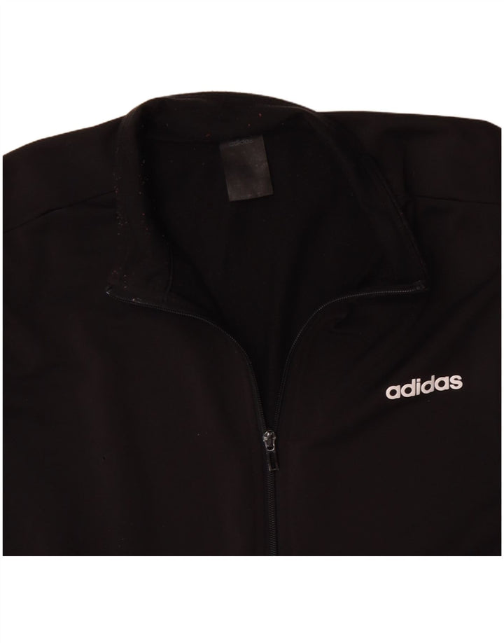 ADIDAS Chaqueta superior de chándal para hombre Poliéster negro grande