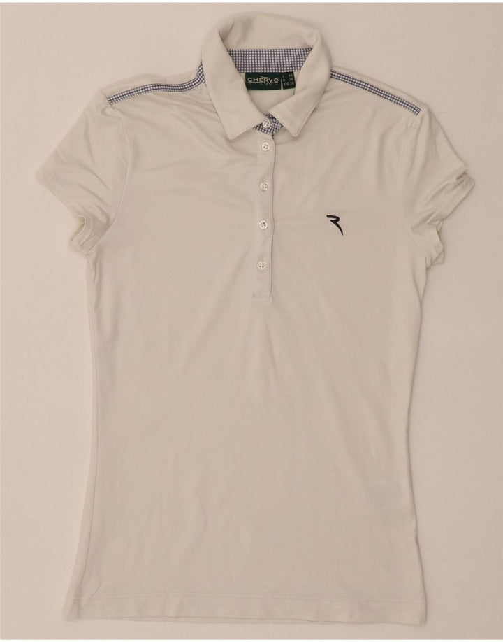 Polo Chervo Mujer IT 42 Medio Blanco Poliamida