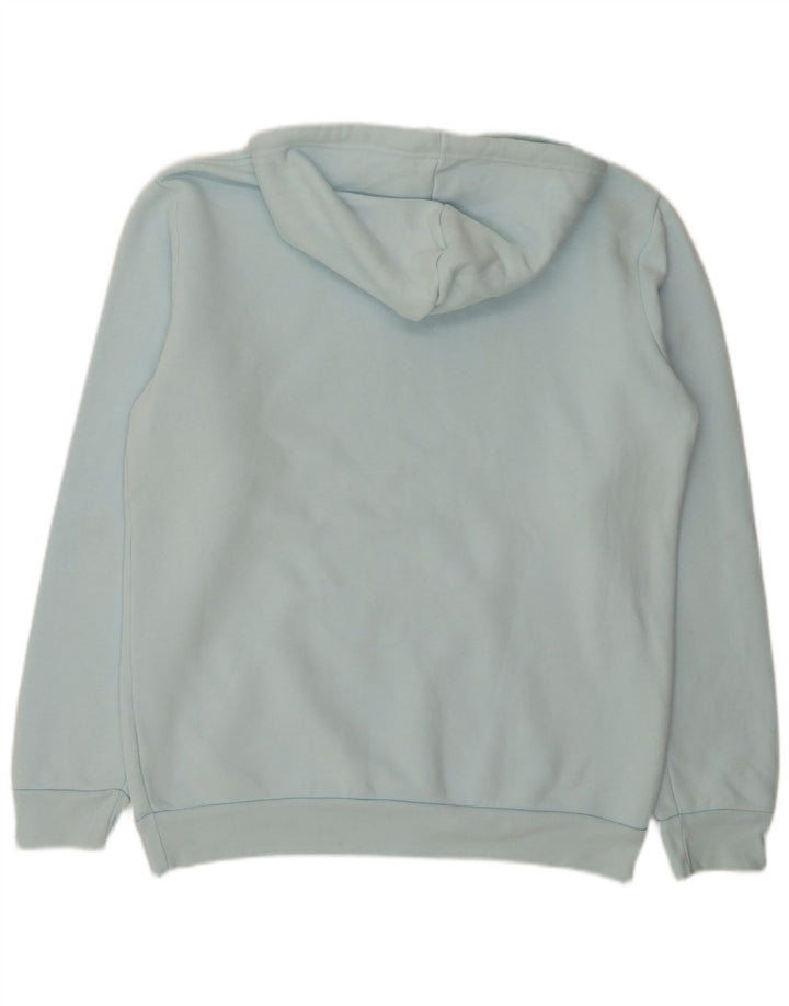 Adidas Hombre Sudadera Con Capucha Jumper Azul Medio Algodón