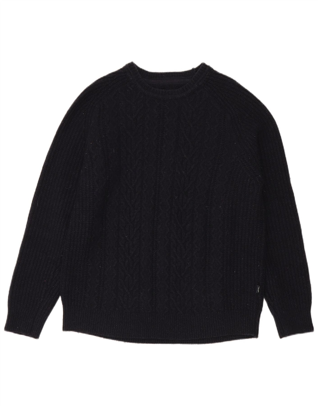 Jersey tipo jersey con cuello redondo para hombre de Fat Face, talla grande, de lana azul marino