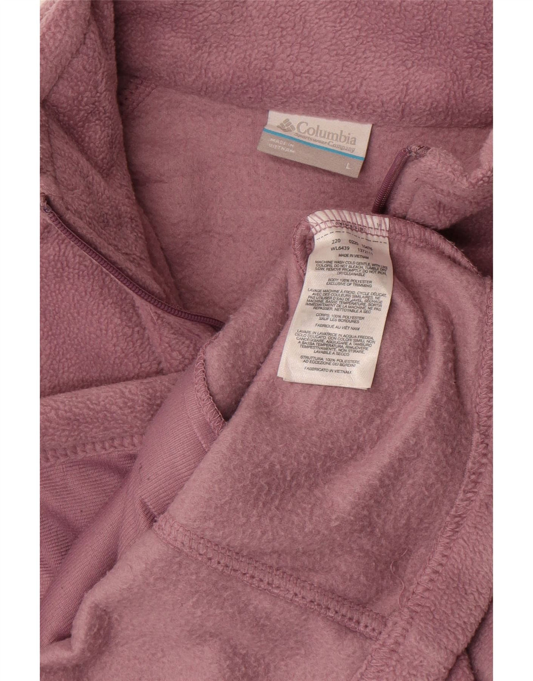 Columbia Chaqueta polar para mujer UK 46 Poliéster morado grande