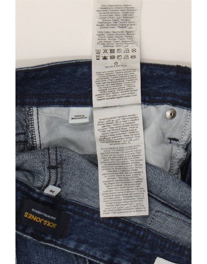 Jack & Jones Hombre Pantalones Cortos De Mezclilla De Corte Regular Medio W32 Algodón Azul