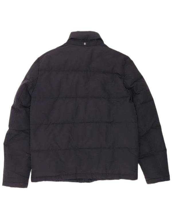 Tommy Hilfiger Mens Padded Jacket UK 38 Medium Navy Blue Polyester