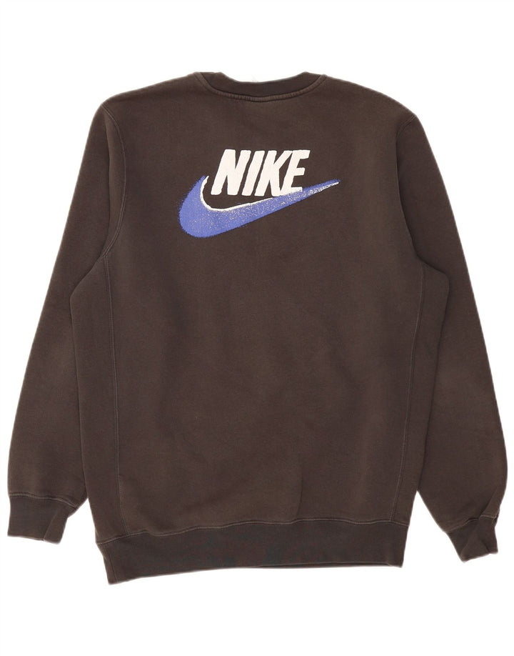 Nike Hombre Sudadera Gráfica Jersey De Algodón Gris Medio