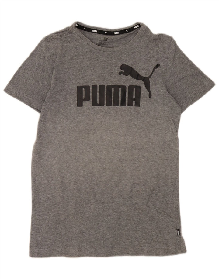 Puma Camiseta gráfica para niño 13-14 años Gris