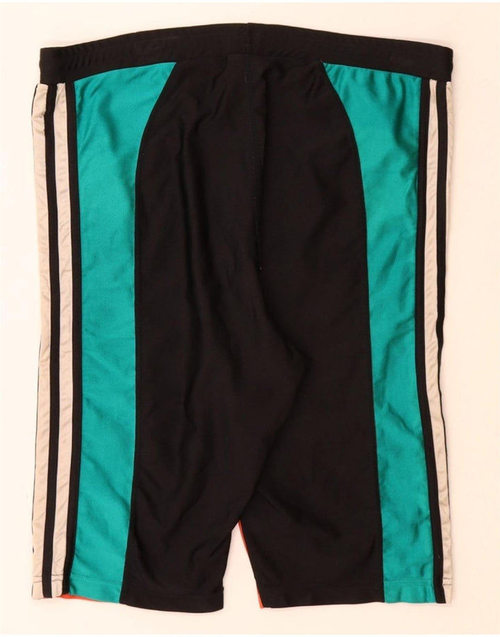 ADIDAS Pantalones cortos deportivos para hombre, talla grande, color negro, poliamida