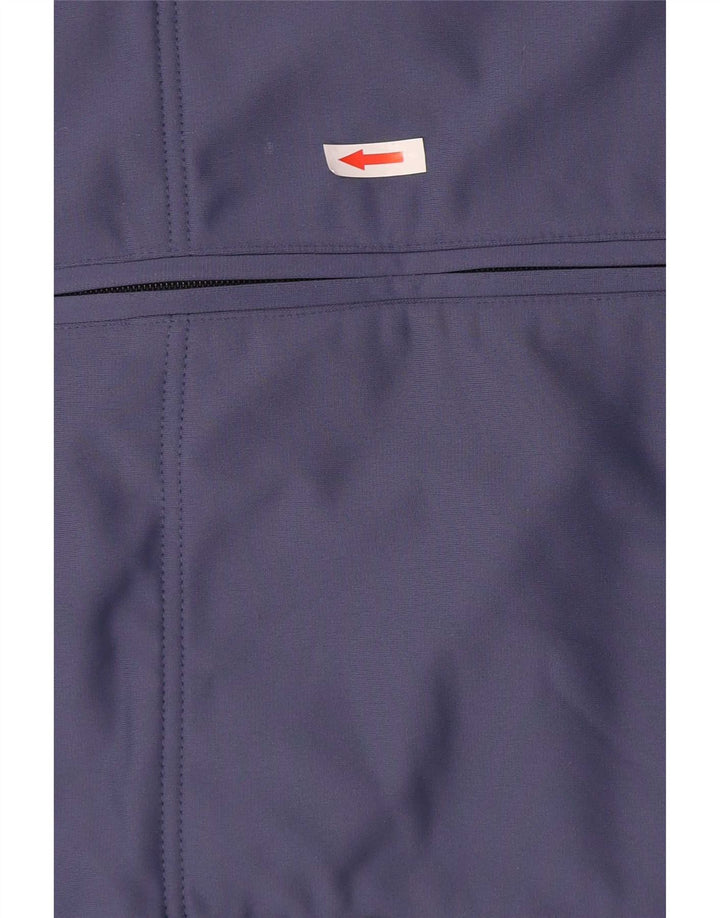 Champion Chaqueta de chándal para hombre, talla grande, poliéster con bloques de color azul marino