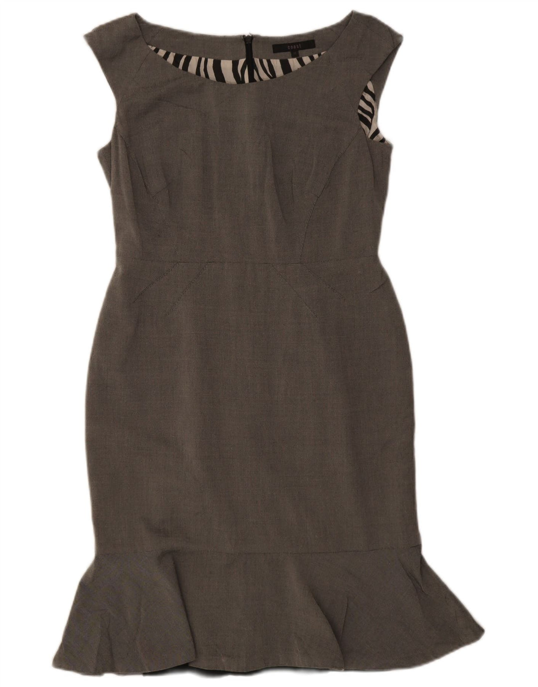 Vestido tubo sin mangas para mujer Coast UK 42 Viscosa gris medio