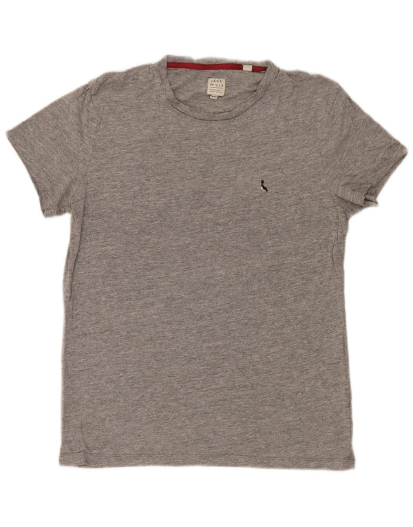 Jack Wills Camiseta para hombre Top 2XS Algodón moteado gris