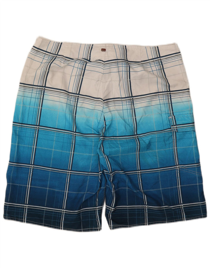 Quiksilver Bañador para Hombre Large Blue Check Poliéster