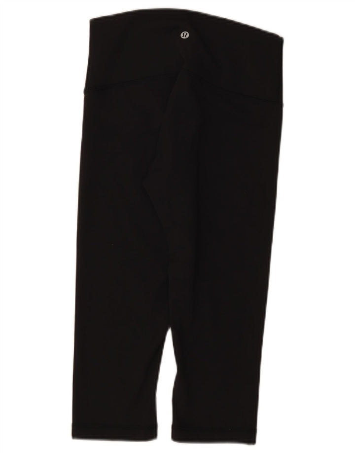 Lululemon Leggings capri para mujer US 6 mediano nailon negro