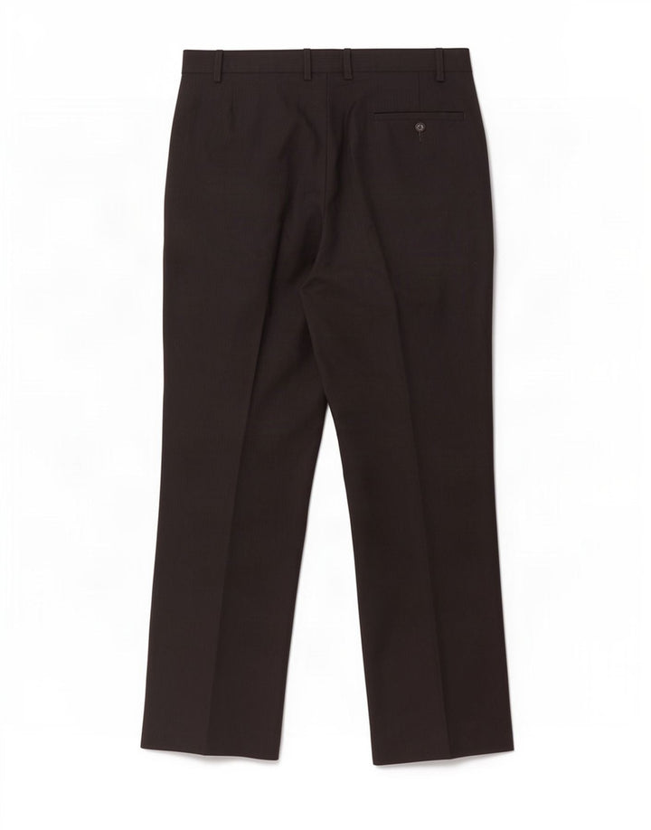 Marks & Spencer Pantalón de traje recto para hombre W38 L33 Poliéster azul marino