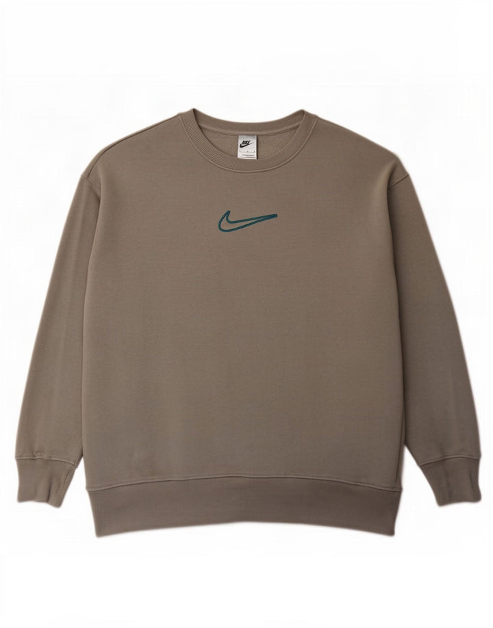 Nike - Sudadera holgada para hombre, jersey de algodón gris grande