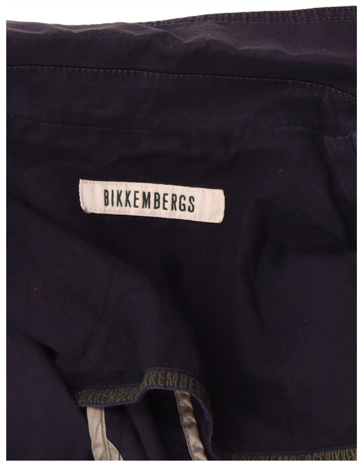 BIKKEMBERGS Chaqueta tipo blazer de 2 botones para hombre UK 38 Medium Azul marino