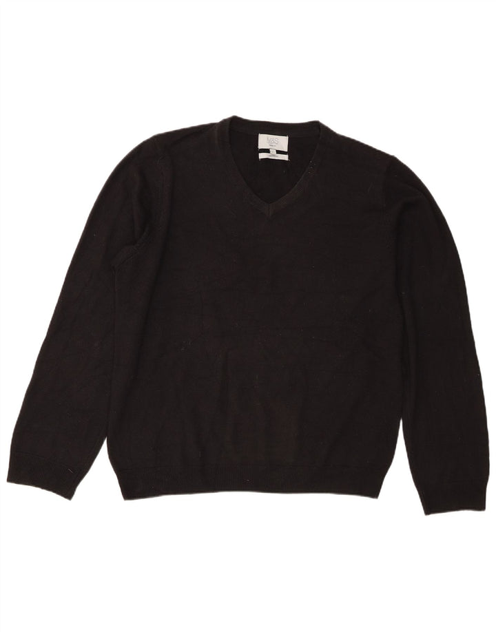 Marks & Spencer Jersey Regular Fit con Cuello en V para Hombre Acrílico Negro Grande
