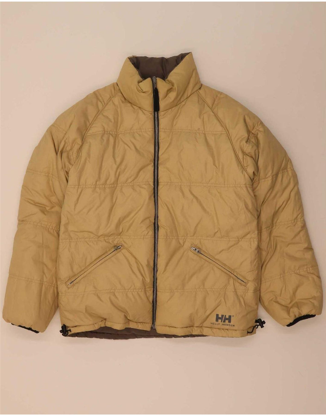 Helly Hansen Chaqueta acolchada reversible para hombre UK 38 Medium Brown Nylon