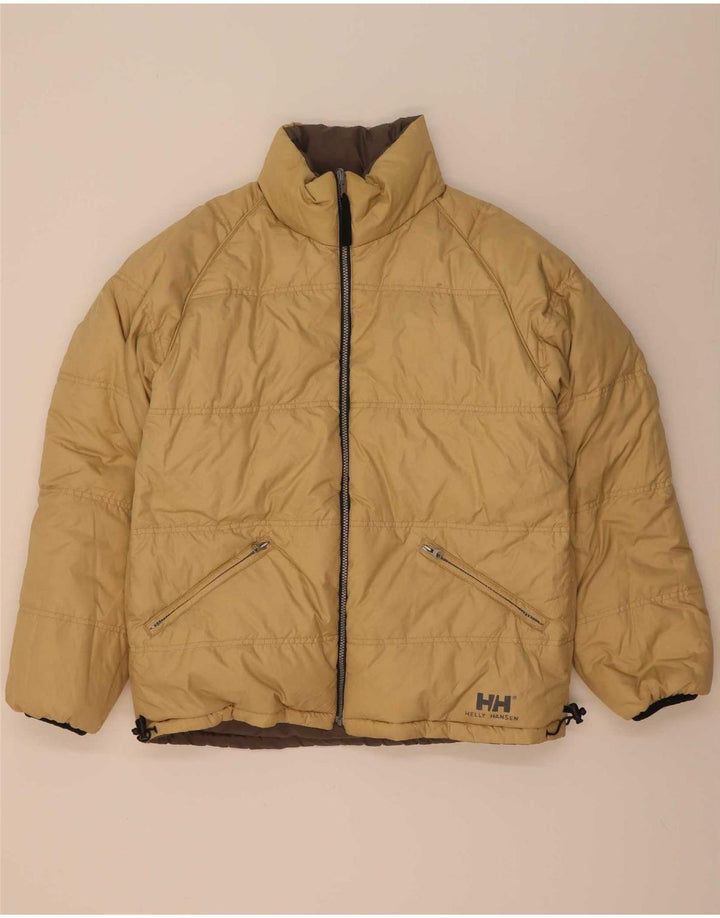 Helly Hansen Chaqueta acolchada reversible para hombre UK 38 Medium Brown Nylon