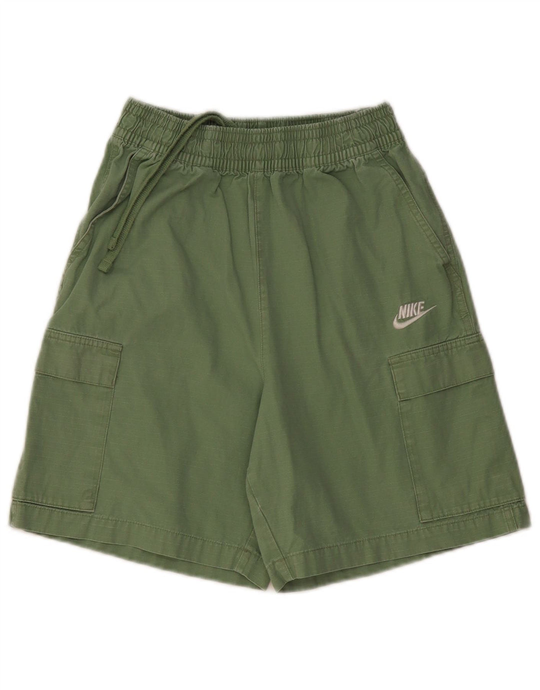 NIKE Pantalones cortos deportivos para mujer UK 6 XS Algodón verde