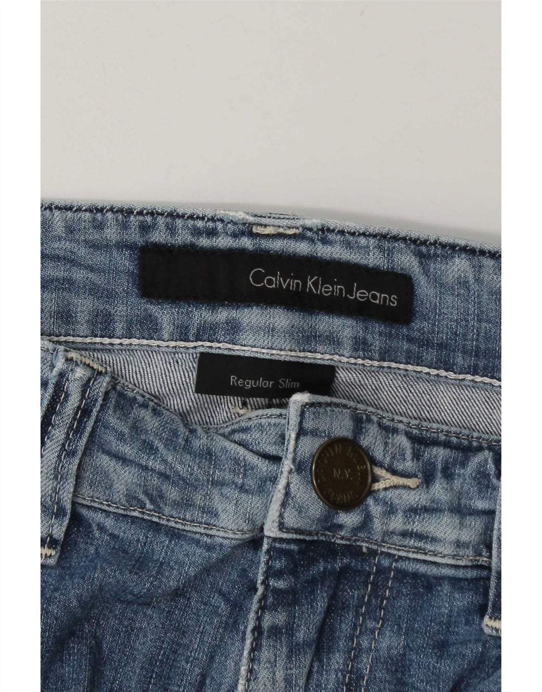 Calvin Klein Jeans ajustados para hombre W34 L34 Azul