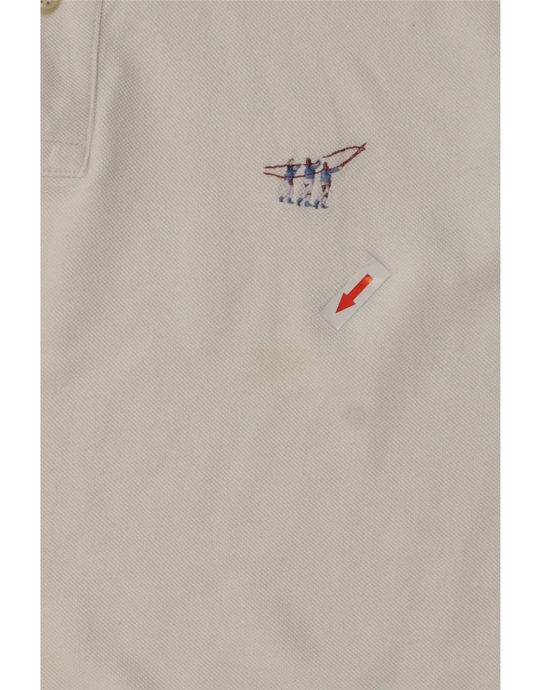 Henry Cottons Polo para hombre grande de algodón blanco