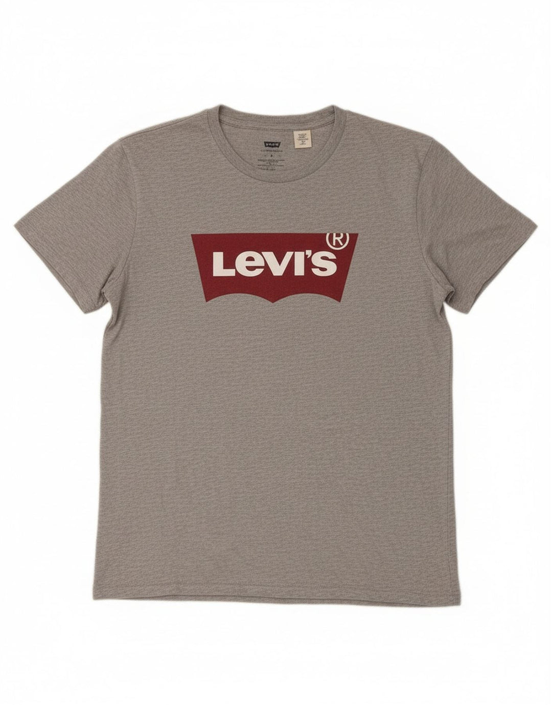 Levi's Hombre Camiseta Gráfica Top Gris Medio
