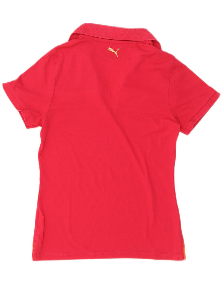 Puma Polo para mujer UK 12 Medium Pink Colourblock