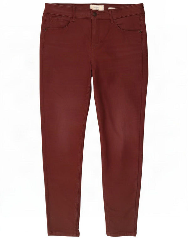 Fat Face Jegging Jeans para mujer UK 14 Large W32 L28 Borgoña Viscosa