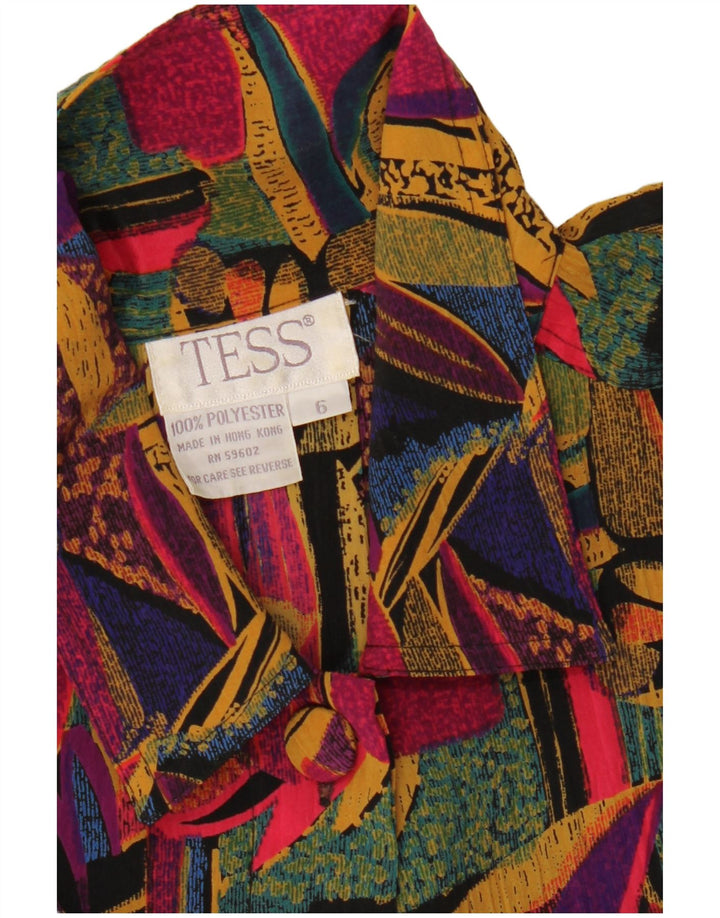 TESS Blusa de gran tamaño para mujer US 6 mediana multicolor floral