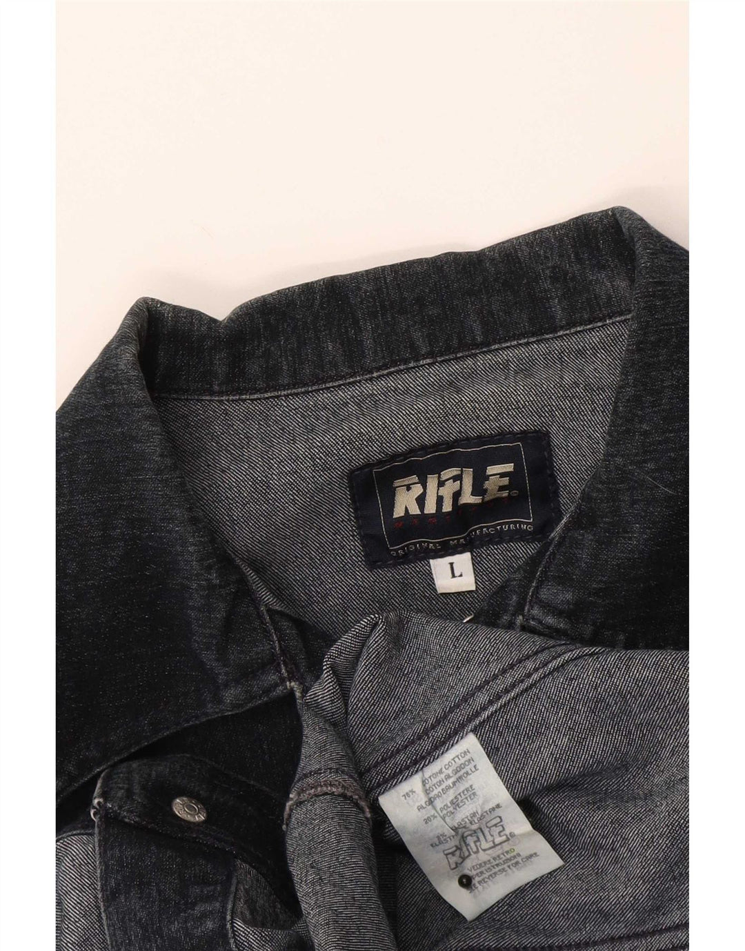Rifle Chaqueta vaquera para mujer Reino Unido 14 Grande Azul marino Algodón