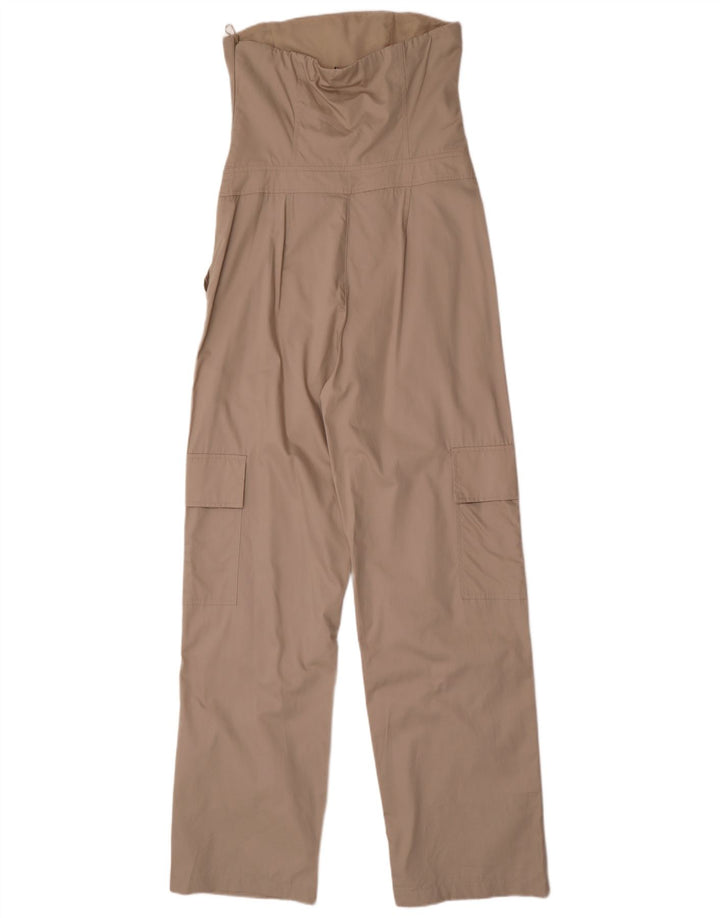 Zara Mujer Mono Sin Tirantes UK 42 Algodón Gris Medio
