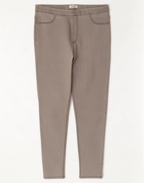 Marks & Spencer Vaqueros Jegging para Mujer UK 18 XL W36 L28 Algodón Gris