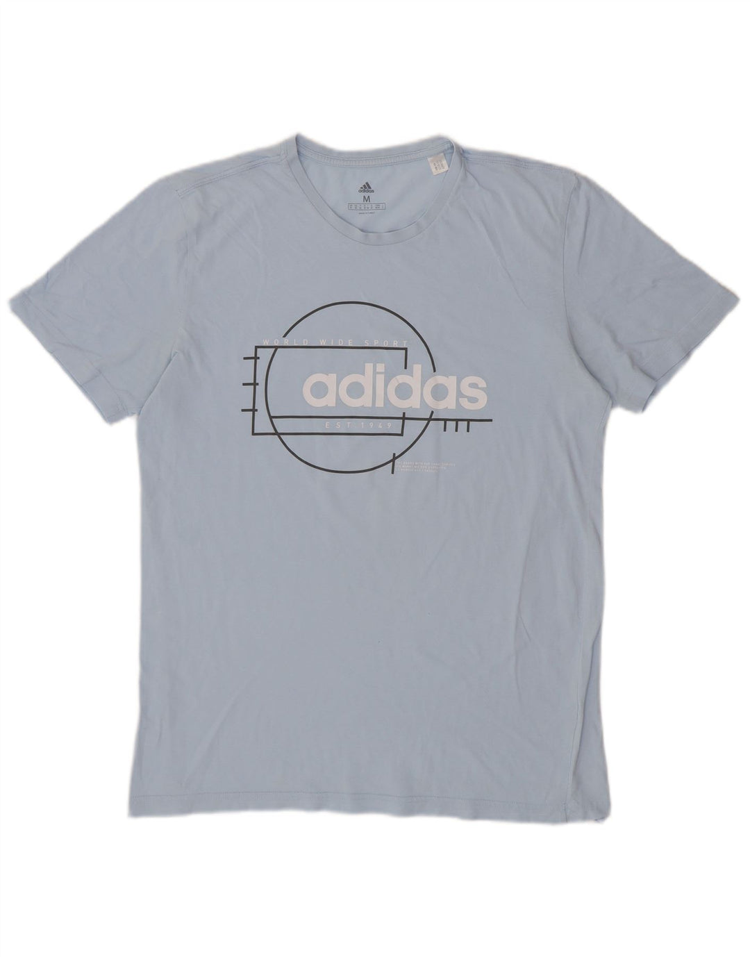 Camiseta ADIDAS Hombre Graphic Top Azul Medio