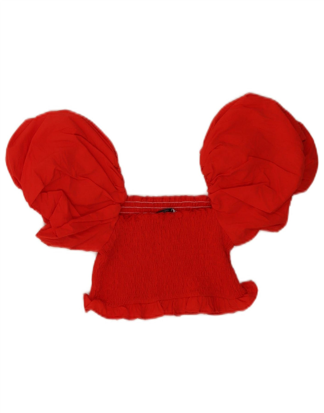 Zara Mujer Top Corto Con Hombros Descubiertos Reino Unido 8 Pequeño Rojo