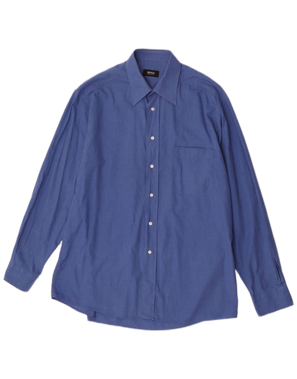 Camisa Hugo Boss Hombre Talla 41 Grande Azul