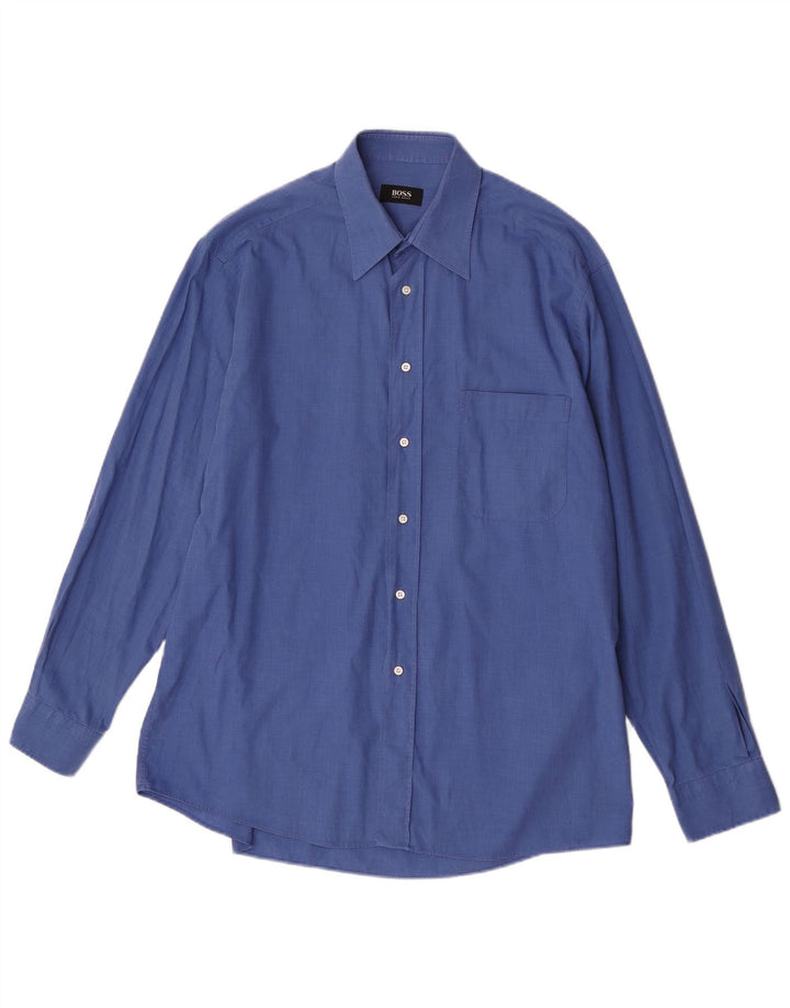 Camisa Hugo Boss Hombre Talla 41 Grande Azul
