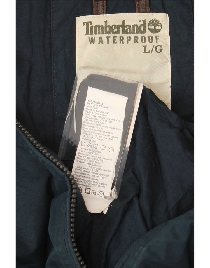 Timberland Chaqueta utilitaria para hombre Reino Unido 40 Grande Azul marino Algodón