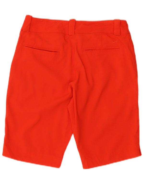 Nike Pantalones cortos chinos Dri Fit para mujer UK 8 Small W27 Poliéster rojo