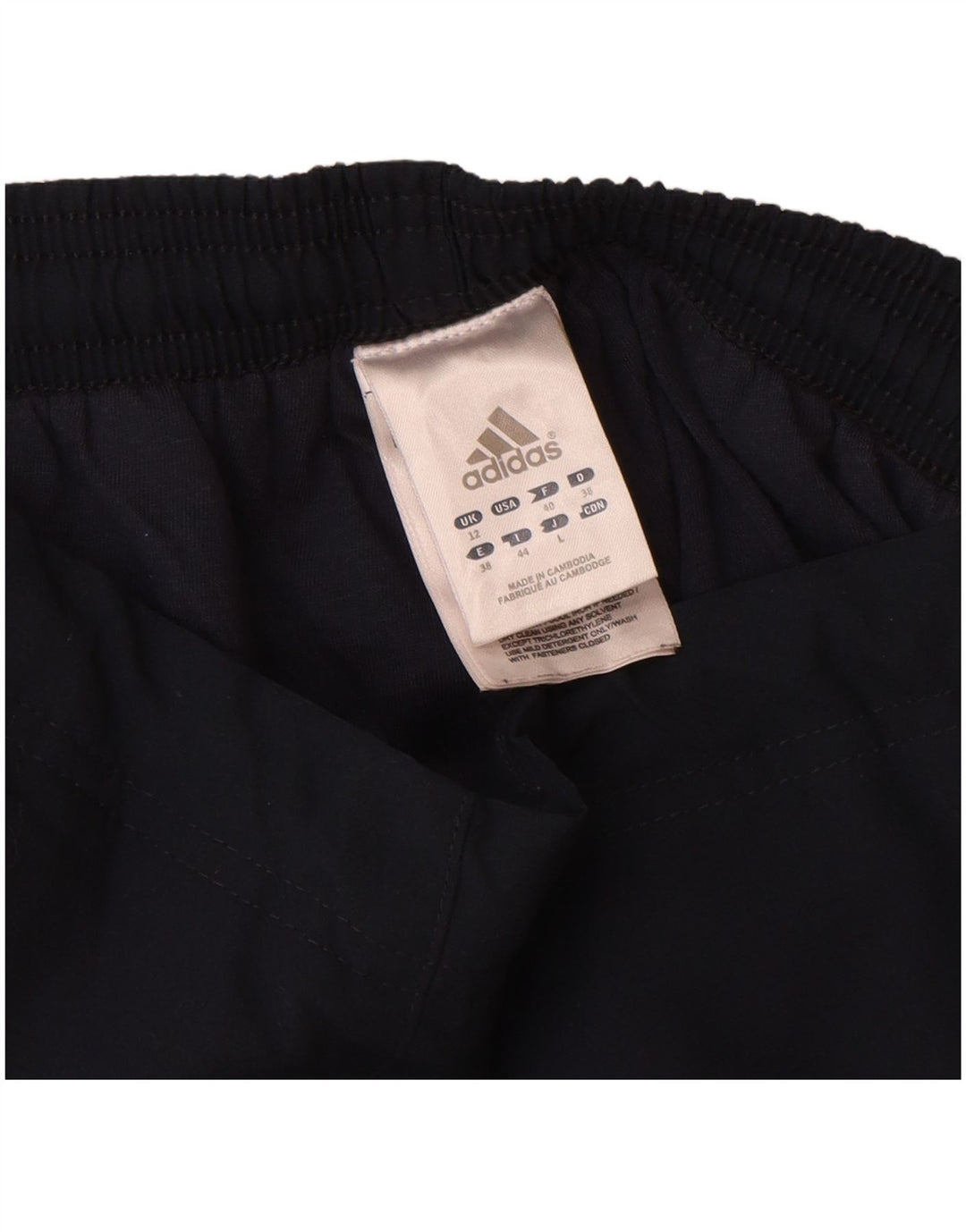 Adidas - Pantalones de chándal para mujer, talla 40, talla mediana, color azul marino, poliéster