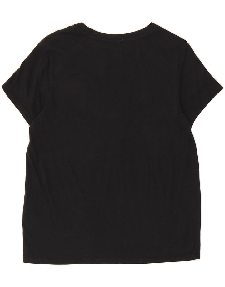 LEVI'S Womens T-Shirt Top UK 10 Small Black Cotton Vintage Levi's and Second-Hand Levi's from Messina Hembry 