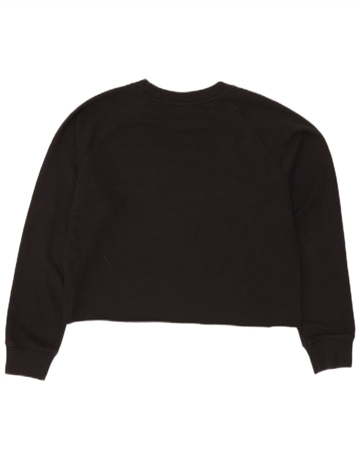 Champion Sudadera con gráfico corto para mujer, talla 44, talla M, color negro