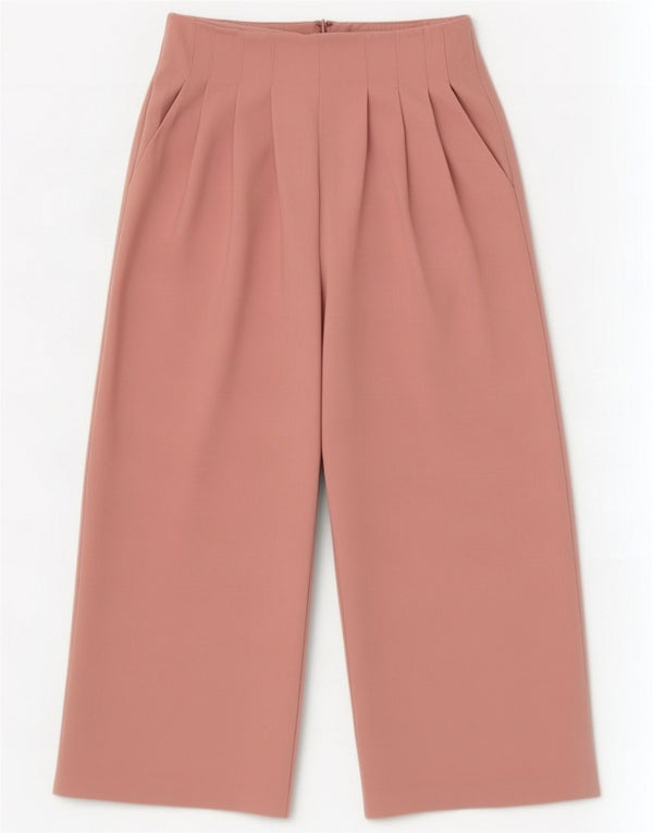 Topshop Pantalones cortos con cintura alta y pinzas para mujer UK 8 Small W27 L23 Pink