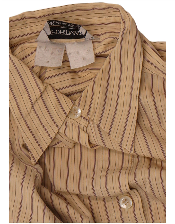 Camisa Sportmax para mujer UK 44 Large Beige Rayas