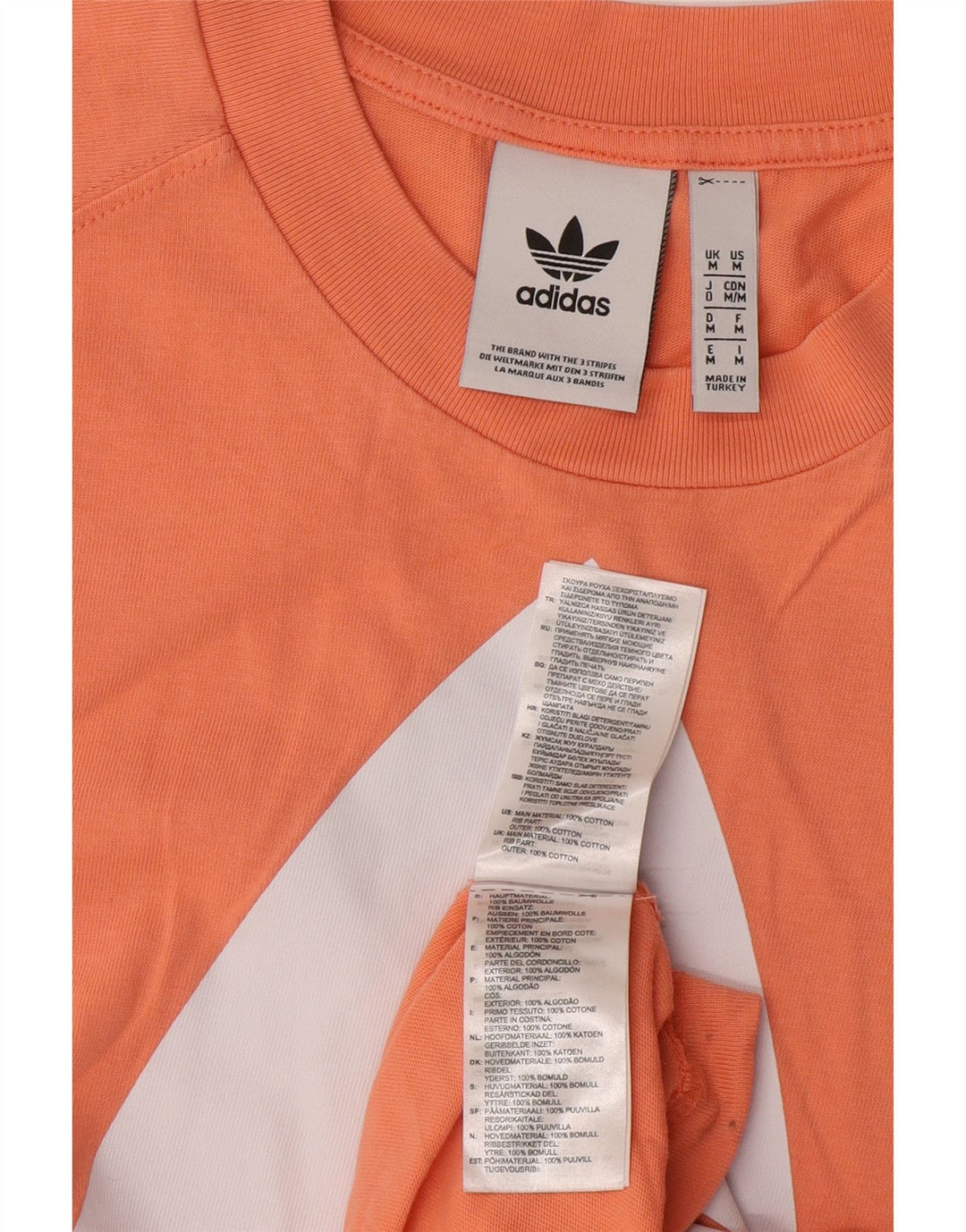 Adidas - Camiseta gráfica para hombre, color naranja medio, algodón